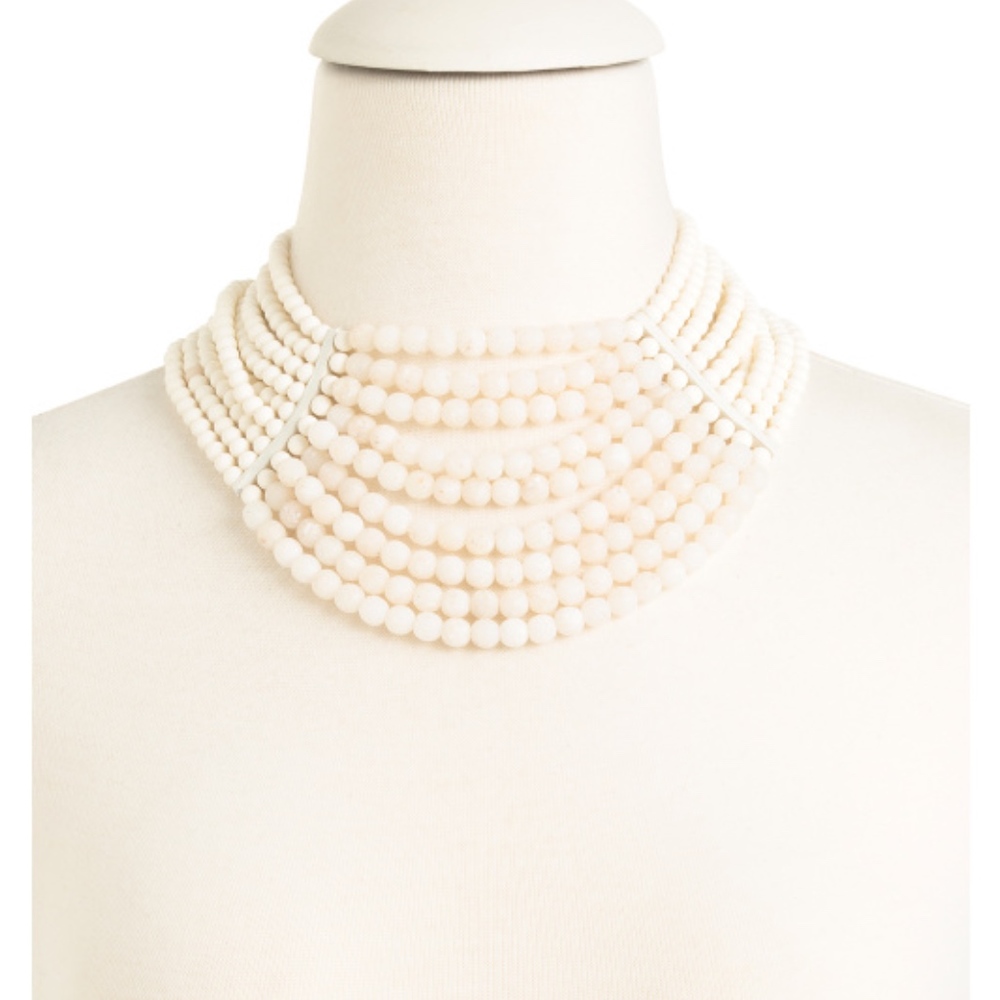 FAIRCHILD BALDWIN MASAI ANTIQUE WHITE NECKLACE